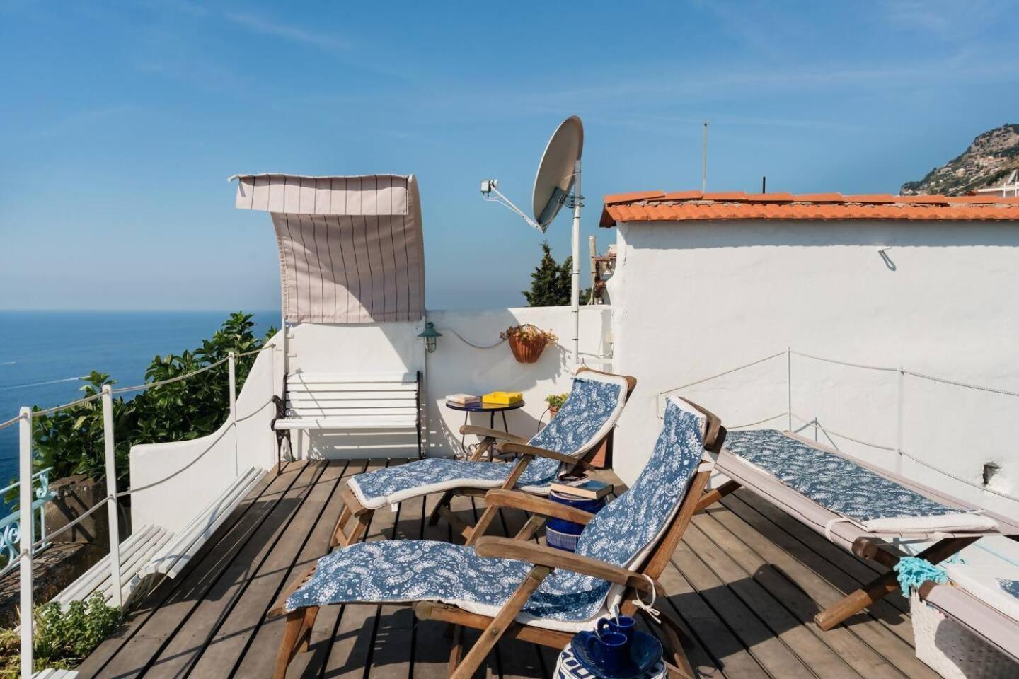 Perla Nel Blu Villa Affacciata Sul Mare Conca dei Marini Exterior foto