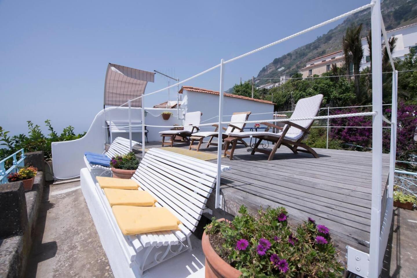 Perla Nel Blu Villa Affacciata Sul Mare Conca dei Marini Exterior foto