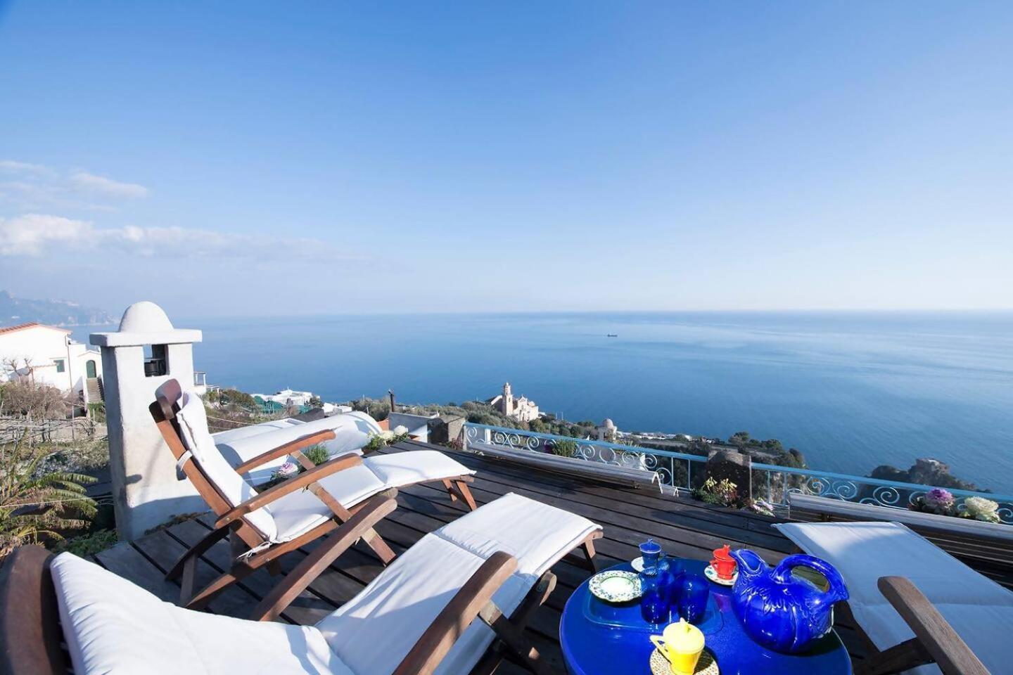 Perla Nel Blu Villa Affacciata Sul Mare Conca dei Marini Exterior foto